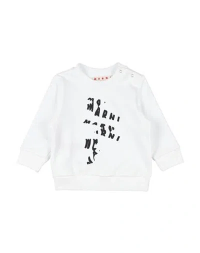 Marni Babies'  Newborn Girl Sweatshirt White Size 3 Cotton
