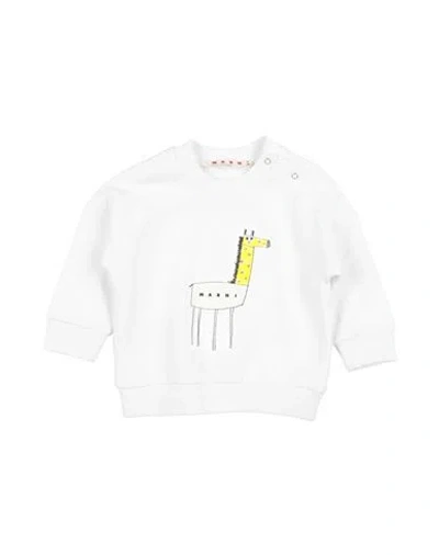Marni Babies'  Newborn Girl Sweatshirt White Size 3 Cotton