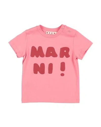 Marni Babies'  Newborn T-shirt Pink Size 3 Cotton
