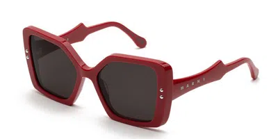 Marni Nimrela Red Xvy Men's Sunglasses Red Size 56