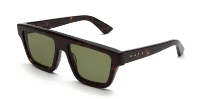 Marni Nistakari 3627 75k Men's Sunglasses Tortoiseshell Size 55 In 3627 Dark Tortoise