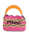 Marni No Vacancy Inn Woman Handbag Fuchsia Size - Textile Fibers, Leather
