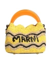 Marni No Vacancy Inn Woman Handbag Yellow Size - Textile Fibers, Leather