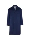 Marni Notched Coat In Blue