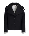 Marni Notched-collar Oversized Jacket In Black