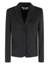 Marni Notched-lapel Two-button Jacket In Black