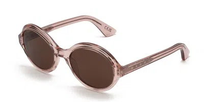 Marni Nozea Dusty Pink Ynz Men's Sunglasses Pink Size 55 In Transparent Dusty Pink
