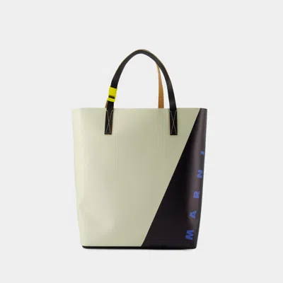 Marni N/s Shopper Bag -  - Synthetic - White/black