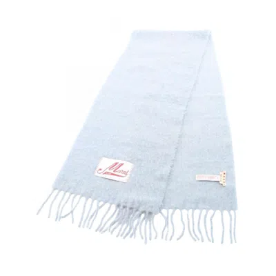 Pre-owned Marni Nylon Alpaca Shawl () In Blue