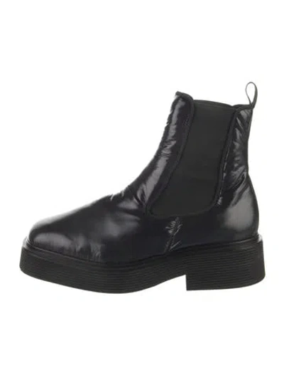 Pre-owned Marni Nylon Chelsea Boots In Black