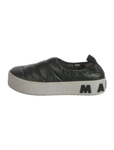 Pre-owned Marni Nylon Chunky Sneakers In Black
