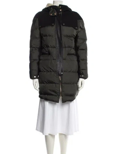 Pre-owned Marni Nylon Down Jacket In Green