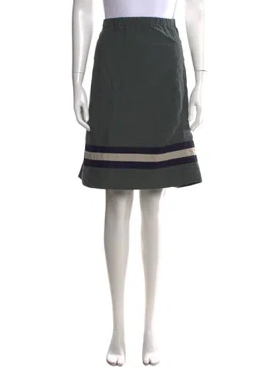 Pre-owned Marni Nylon Knee-length Skirt In Green