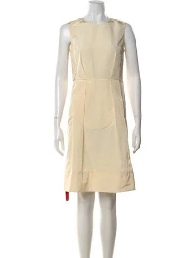 Pre-owned Marni Nylon Mini Dress W/ Tags In Neutral