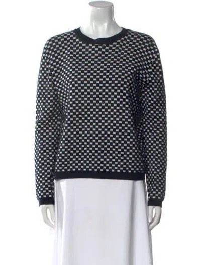 Pre-owned Marni Nylon Printed Sweater In Blue