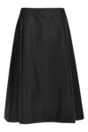 Marni Flowing Black Nylon Skirt