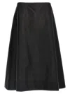 Marni Black Asymmetric Trapeze Skirt In Black