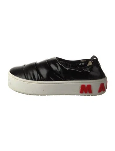 Pre-owned Marni Nylon Sneakers In White