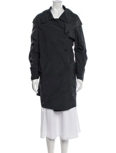 Pre-owned Marni Nylon Trench Coat In Gray