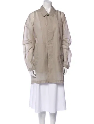 Pre-owned Marni Nylon Utility Jacket In Gray