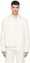 MARNI OFF-WHITE EMBROIDERED SHIRT