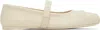 Marni Off-white Little Bow Ballerina Flats In 00w04 Limestone