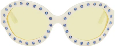 Marni Off-white Naica Mine Sunglasses In Creme