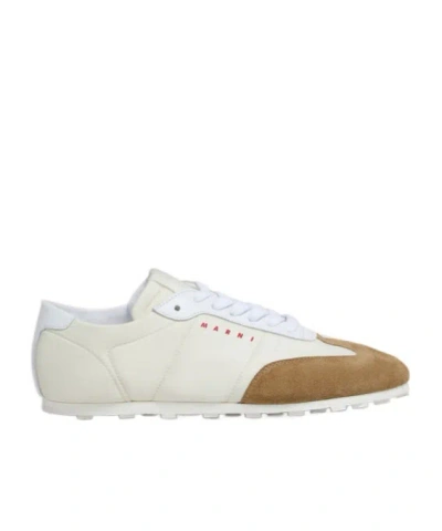 Marni Off-white Nylon Softy Soccer Sneaker