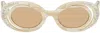 Marni Off-white Zion Canyon Sunglasses In Cream