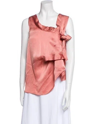 Pre-owned Marni One-shoulder Sleeveless Blouse In Pink