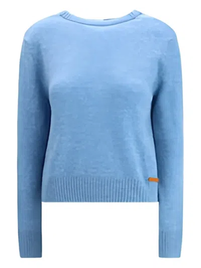 MARNI OPEN-BACK CREW-NECK SWEATER