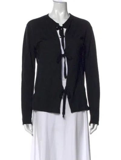 Pre-owned Marni Open Front Sweater In Black