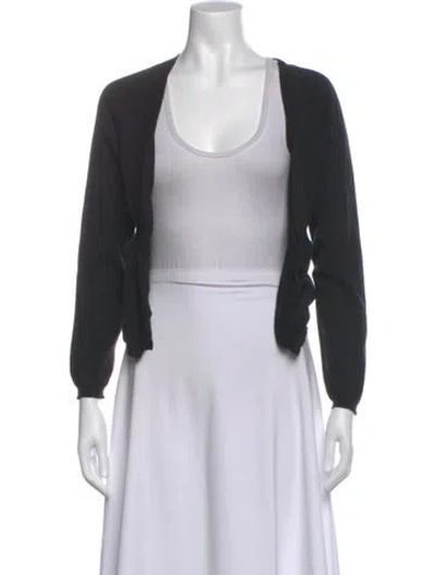 Pre-owned Marni Open Front Sweater In Blue