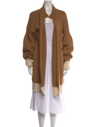 Pre-owned Marni Open Front Sweater In Brown