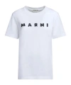 Marni Open-necked Black Shirt In White