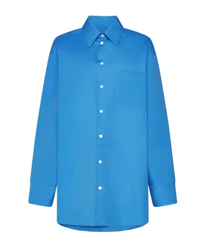 Marni Open-sides Organic Cotton Shirt In Red