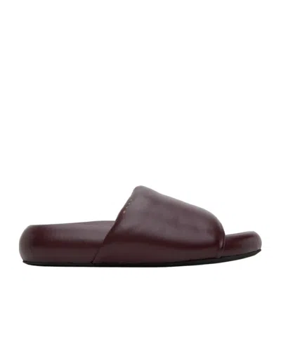 Marni Open-toed Flat Slippers In Black