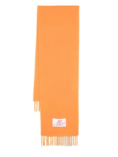 Marni Orange Alpaca Wool-blend Scarf