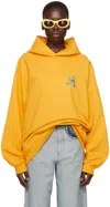 Marni Orange Dripping Print Hoodie In Dfr31 Light Orange