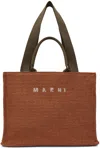 MARNI ORANGE LARGE BASKET TOTE