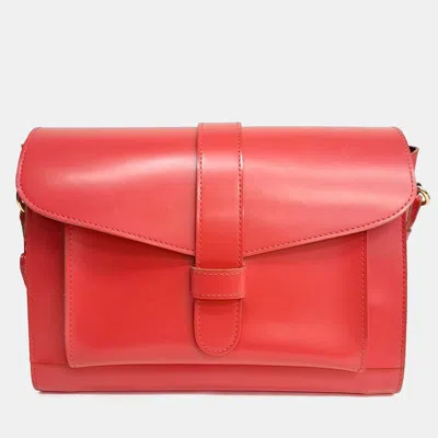 Pre-owned Marni Orange Leather Belt Shoulder Bag