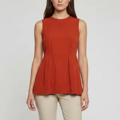 Pre-owned Marni Orange/black Crepe Sleevless Mini Dress S