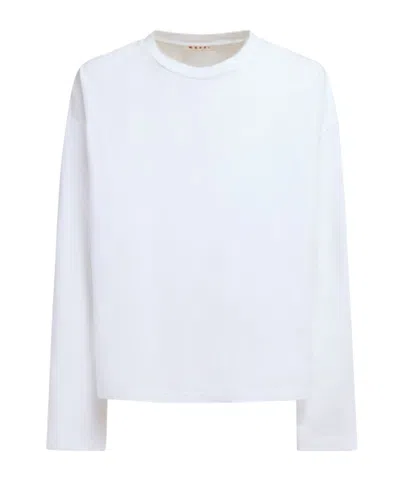 Marni Organic Cotton Oversized T-shirt In White