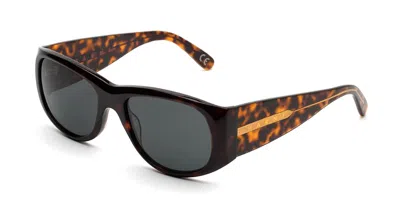 Marni Orinoco River Nude Vwi Men's Sunglasses Tortoiseshell Size 56 In Brown