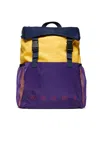Marni Outline Branded Backpack In Yellow