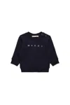 Marni Logo-print Sweatshirt In Blue