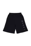 Marni Shorts In Felpa Con Logo  Outline In Blue
