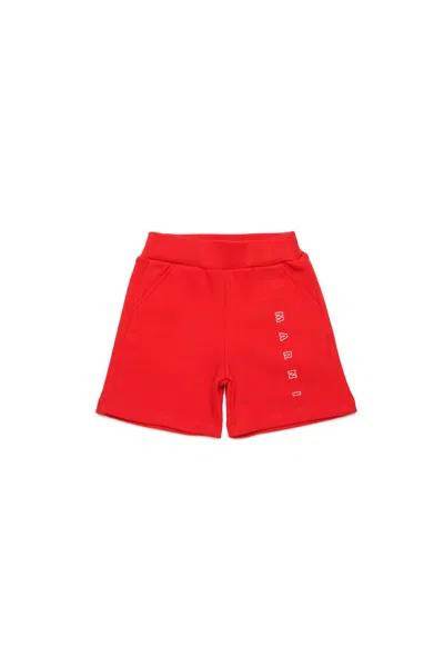 Marni Babies' Shorts In Felpa Con Logo  Outline In Red