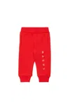 Marni Outline Branded Jogger Pants In Red