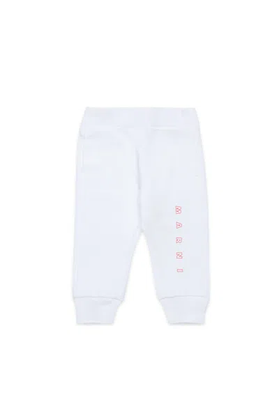 MARNI MARNI OUTLINE BRANDED JOGGER PANTS